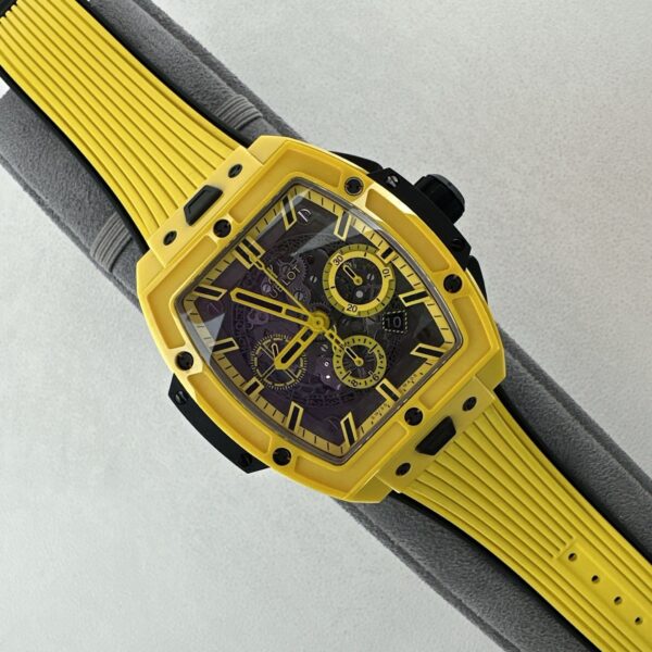 sy_no_BFDAF6FD41EB4315064DF4D0FECEAB62_3 HUBLOT BIG BANG Soul Automatic Mechanical Movement Hollow Dial Ceramic Case Rubber Strap