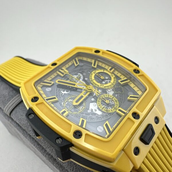 sy_no_BFDAF6FD41EB4315064DF4D0FECEAB62_5 HUBLOT BIG BANG Soul Automatic Mechanical Movement Hollow Dial Ceramic Case Rubber Strap