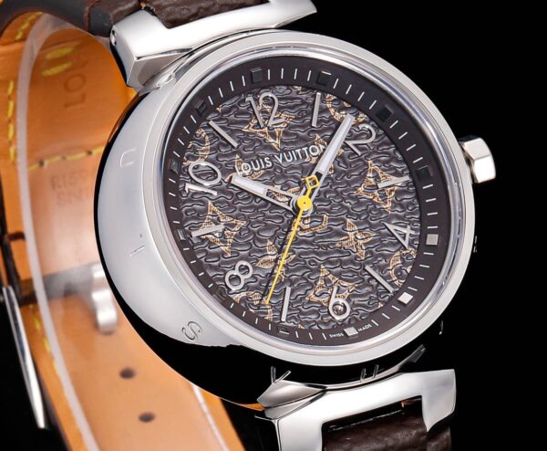 sy_no_C03B35806A18DD699E788A728E2D0E5C_1 LOUIS VUITTON watch quartz movement leather strap color dial unisex Tambour Horizon watch classic color scheme
