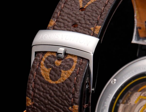sy_no_C03B35806A18DD699E788A728E2D0E5C_8 LOUIS VUITTON watch quartz movement leather strap color dial unisex Tambour Horizon watch classic color scheme