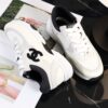 sy_no_C162CBC71143F9067B183CD82A26A850_2 Chanel Off-White and Black Mixed Material Low-Top Sneaker with Suede and CC Logo