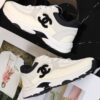 sy_no_C162CBC71143F9067B183CD82A26A850_3 Chanel Off-White and Black Mixed Material Low-Top Sneaker with Suede and CC Logo