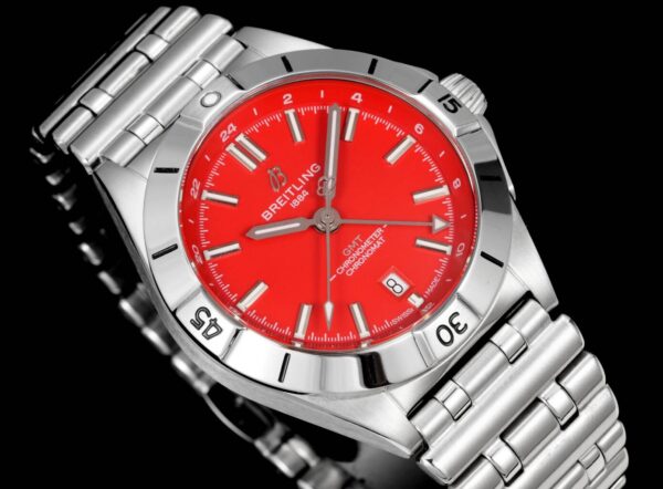 BREITLING Breitling Mechanical Timing Series Automatic Mechanical Movement 200m Waterproof Elegant Men's Watch Swiss Watch 40mm Red Dial