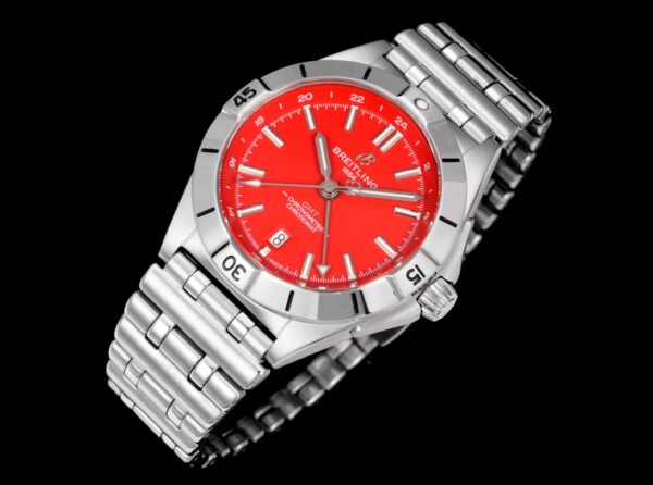 BREITLING Breitling Mechanical Timing Series Automatic Mechanical Movement 200m Waterproof Elegant Men's Watch Swiss Watch 40mm Red Dial