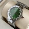 sy_no_C1A32E7888BAB73C0E9653AD73F79B92_3 BVLGARI watch quartz movement stainless steel strap 33mm green dial