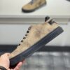 Philipp Plein Khaki Brown Crystal Hexagon-Logo Low-Top Sneaker