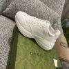 sy_no_C2DC70C15427B09F47C9BCF6F9F6995F_0 Gucci Rhyton Leather Sneaker in Triple White