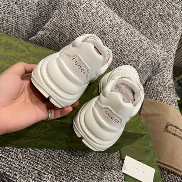 sy_no_C2DC70C15427B09F47C9BCF6F9F6995F_4 Gucci Rhyton Leather Sneaker in Triple White
