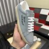 sy_no_C304EC15CDC06944BEDA7E7D90E2DCF6_3 Saint Laurent Light Grey Leather White Heel Low-Top Sneaker