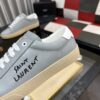 sy_no_C304EC15CDC06944BEDA7E7D90E2DCF6_6 Saint Laurent Light Grey Leather White Heel Low-Top Sneaker