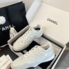 sy_no_C3497933729996B2D179E2FB460987C6_5 Chanel White Quilted Leather Low-Top Sneaker with Suede Detailing and CC Logo