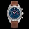 sy_no_C3F8421B9E6238574485CA6BF67FE075_0 Omega Super Series Automatic Mechanical Movement 100m Waterproof Men's Watch Swiss Watch 41.5mm Blue Dial Stainless Steel Case Leather Strap