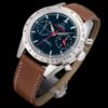 sy_no_C3F8421B9E6238574485CA6BF67FE075_1 Omega Super Series Automatic Mechanical Movement 100m Waterproof Men's Watch Swiss Watch 41.5mm Blue Dial Stainless Steel Case Leather Strap
