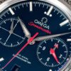 sy_no_C3F8421B9E6238574485CA6BF67FE075_3 Omega Super Series Automatic Mechanical Movement 100m Waterproof Men's Watch Swiss Watch 41.5mm Blue Dial Stainless Steel Case Leather Strap