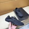 sy_no_C44A7E141A092C44C8C8B4C32CFD433D_1 Prada Black Gathered Nylon Retro Trainer