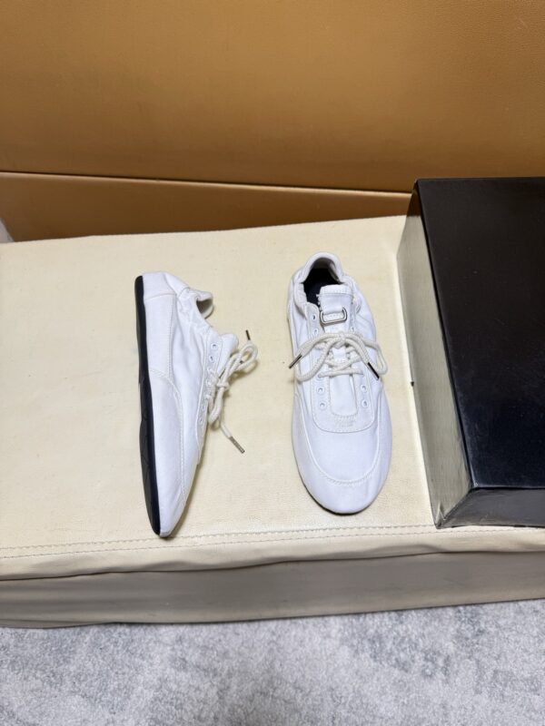 sy_no_C5B5DA905A6FC77396342367800B25DD_4 Prada Off-White Gathered Nylon Retro Trainer