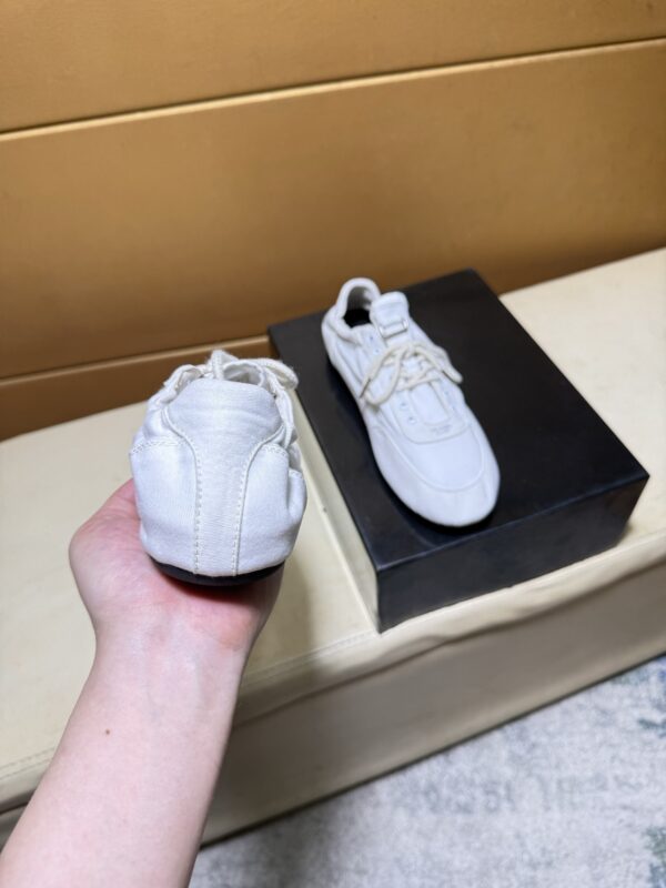 sy_no_C5B5DA905A6FC77396342367800B25DD_6 Prada Off-White Gathered Nylon Retro Trainer