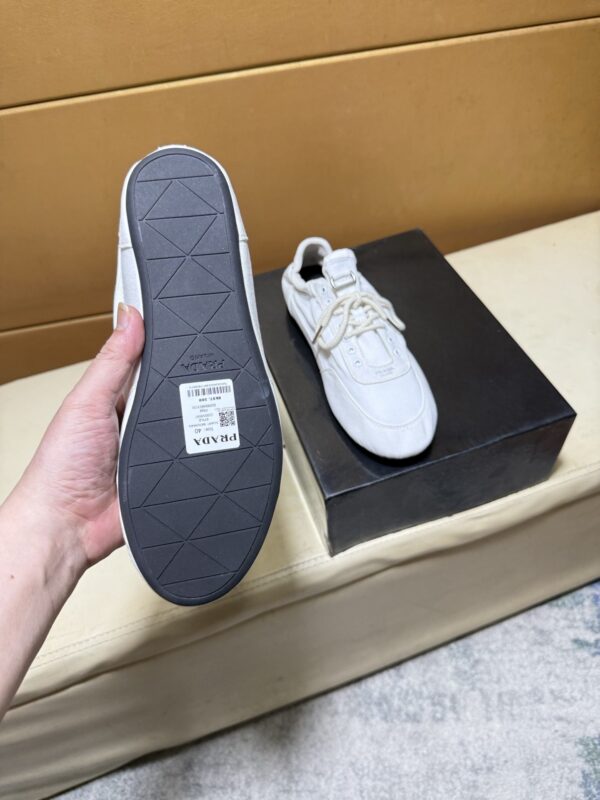 sy_no_C5B5DA905A6FC77396342367800B25DD_7 Prada Off-White Gathered Nylon Retro Trainer