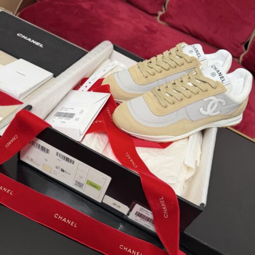 sy_no_C662BD490732C02F5C67200B230E3B04_0 Chanel Suede & Nylon Retro Trainer Beige-Suede-Nylon