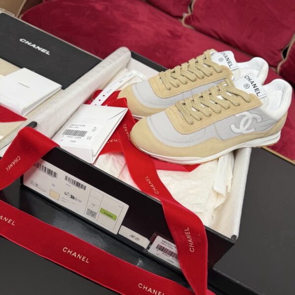 sy_no_C662BD490732C02F5C67200B230E3B04_0 Chanel Suede & Nylon Retro Trainer Beige-Suede-Nylon