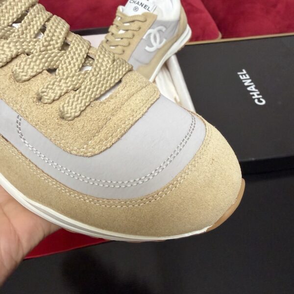 sy_no_C662BD490732C02F5C67200B230E3B04_5 Chanel Suede & Nylon Retro Trainer Beige-Suede-Nylon