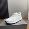 sy_no_C68421DE34EF2D6D7E452695448860D9_2 Prada White Knit Mesh Pull-Loop Chunky Casual Sneaker