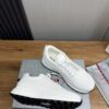 sy_no_C68421DE34EF2D6D7E452695448860D9_7 Prada White Knit Mesh Pull-Loop Chunky Casual Sneaker
