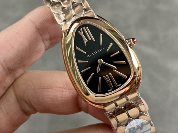 sy_no_C6F44B70917F85024B45FB32C9C0444E_1 BVLGARI SERPENTI series watch quartz movement 18k rose gold strap 33mm black dial