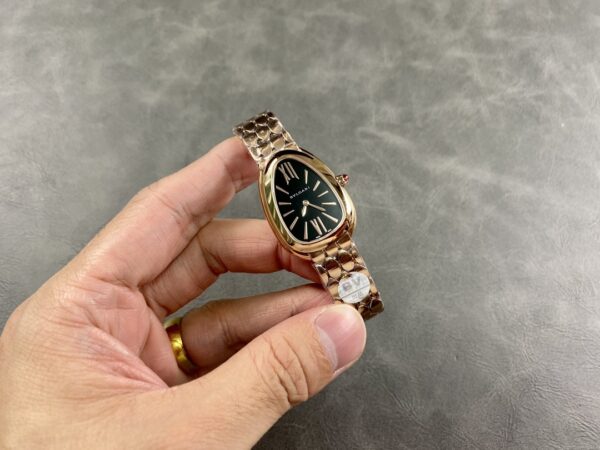 sy_no_C6F44B70917F85024B45FB32C9C0444E_3 BVLGARI SERPENTI series watch quartz movement 18k rose gold strap 33mm black dial