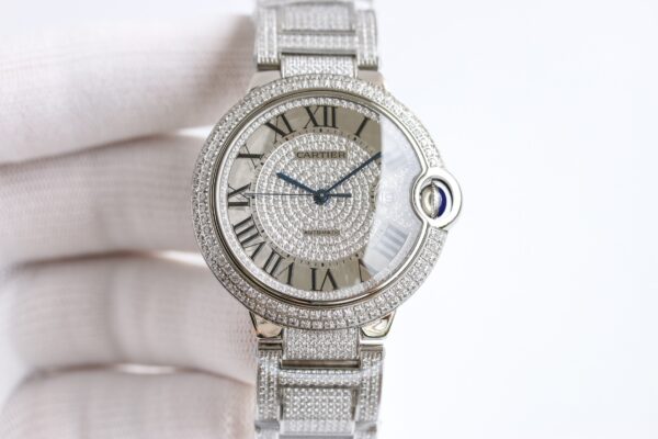sy_no_C70FBA244BD7F0D8333F954C9F46BE8F_4 Cartier/Cartier Blue Balloon Series Starry Sky with Diamonds 28 Quartz Women's Watch