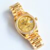 ROLEX Rolex with diamond studded K-gold calendar type automatic mechanical movement, 100 meters waterproof date display, unisex and unisex Swiss watch 40mm gold dial
