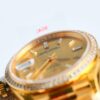 ROLEX Rolex with diamond studded K-gold calendar type automatic mechanical movement, 100 meters waterproof date display, unisex and unisex Swiss watch 40mm gold dial