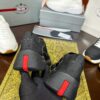 sy_no_C7382AE8A59B8FB653E6C65C272C6891_6 Prada Black Knit Red-Label Slip-On Platform Sneaker