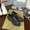 sy_no_C7382AE8A59B8FB653E6C65C272C6891_7 Prada Black Knit Red-Label Slip-On Platform Sneaker