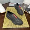sy_no_C7382AE8A59B8FB653E6C65C272C6891_8 Prada Black Knit Red-Label Slip-On Platform Sneaker
