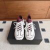 sy_no_C753C9CD92E718E9210C650783079B67_1 Chanel Textile & Knit Collar Platform Trainer White-Burgundy-Knit