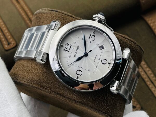 sy_no_C8FC0688BB2D5667B0543B9E866FCB07_1 Cartier Pasha series automatic mechanical movement with white dial and stainless steel case