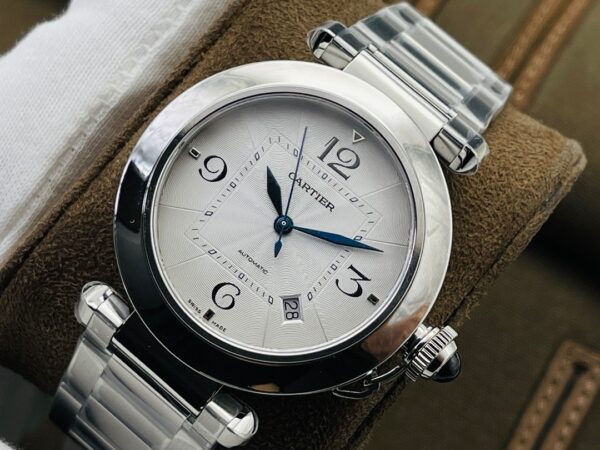 sy_no_C8FC0688BB2D5667B0543B9E866FCB07_2 Cartier Pasha series automatic mechanical movement with white dial and stainless steel case