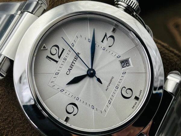 sy_no_C8FC0688BB2D5667B0543B9E866FCB07_3 Cartier Pasha series automatic mechanical movement with white dial and stainless steel case