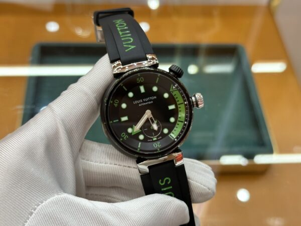 sy_no_C8FD8C142233649712F6A58AB496E06F_1 LOUIS VUITTON TABOUR series watches with automatic mechanical movement, rubber strap, men's watch, 100 meter waterproof