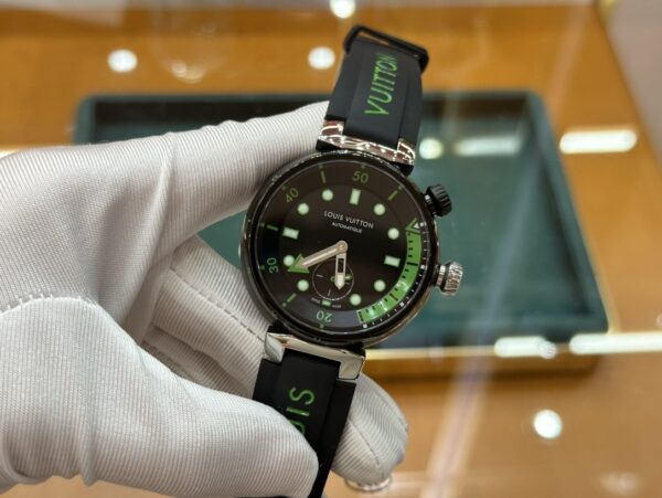 sy_no_C8FD8C142233649712F6A58AB496E06F_2 LOUIS VUITTON TABOUR series watches with automatic mechanical movement, rubber strap, men's watch, 100 meter waterproof