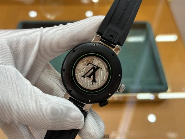 sy_no_C8FD8C142233649712F6A58AB496E06F_7 LOUIS VUITTON TABOUR series watches with automatic mechanical movement, rubber strap, men's watch, 100 meter waterproof