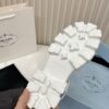 sy_no_C9ADD3A02F6444BB0F83DC03424EDD43_8 Prada White Triangle Logo Gear Platform Sandal