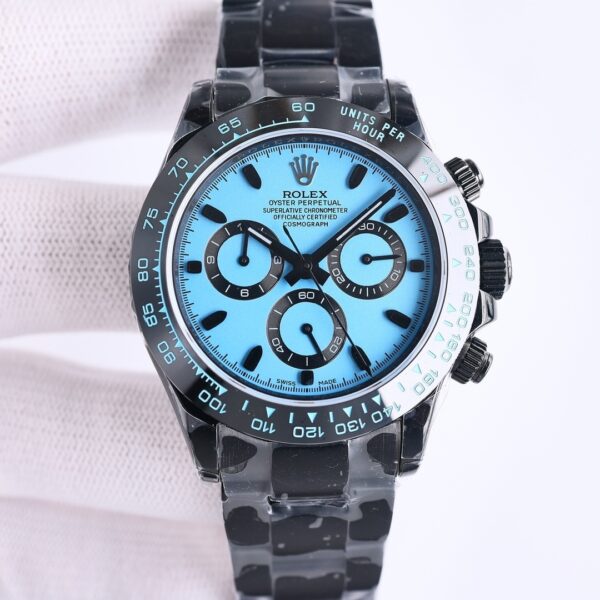 sy_no_C9B0A2458DDC359C53F2EE1B1EADF422_0 ROLEX Rolex Smooth Circle Cosmometer Daytona Series Ice Blue Di Automatic Mechanical Movement Oyster Steel Strap