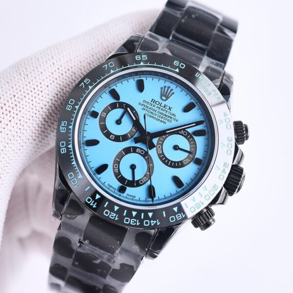 sy_no_C9B0A2458DDC359C53F2EE1B1EADF422_1 ROLEX Rolex Smooth Circle Cosmometer Daytona Series Ice Blue Di Automatic Mechanical Movement Oyster Steel Strap
