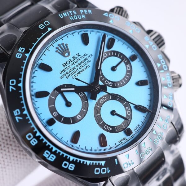 sy_no_C9B0A2458DDC359C53F2EE1B1EADF422_2 ROLEX Rolex Smooth Circle Cosmometer Daytona Series Ice Blue Di Automatic Mechanical Movement Oyster Steel Strap