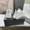 Prada White Pebbled Leather Chunky Dad Sneaker
