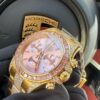 ROLEX Rolex diamond studded ring universe calculator Daytona series automatic mechanical movement 100 meters waterproof