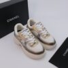 Chanel Wave-Panel Mesh Trainer White-Mesh-Champagne-Gold