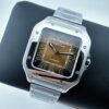 Cartier Santos de Cartier automatic mechanical movement 100 meter waterproof unisex